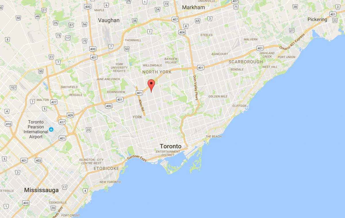Карта Ledbury районі Торонто