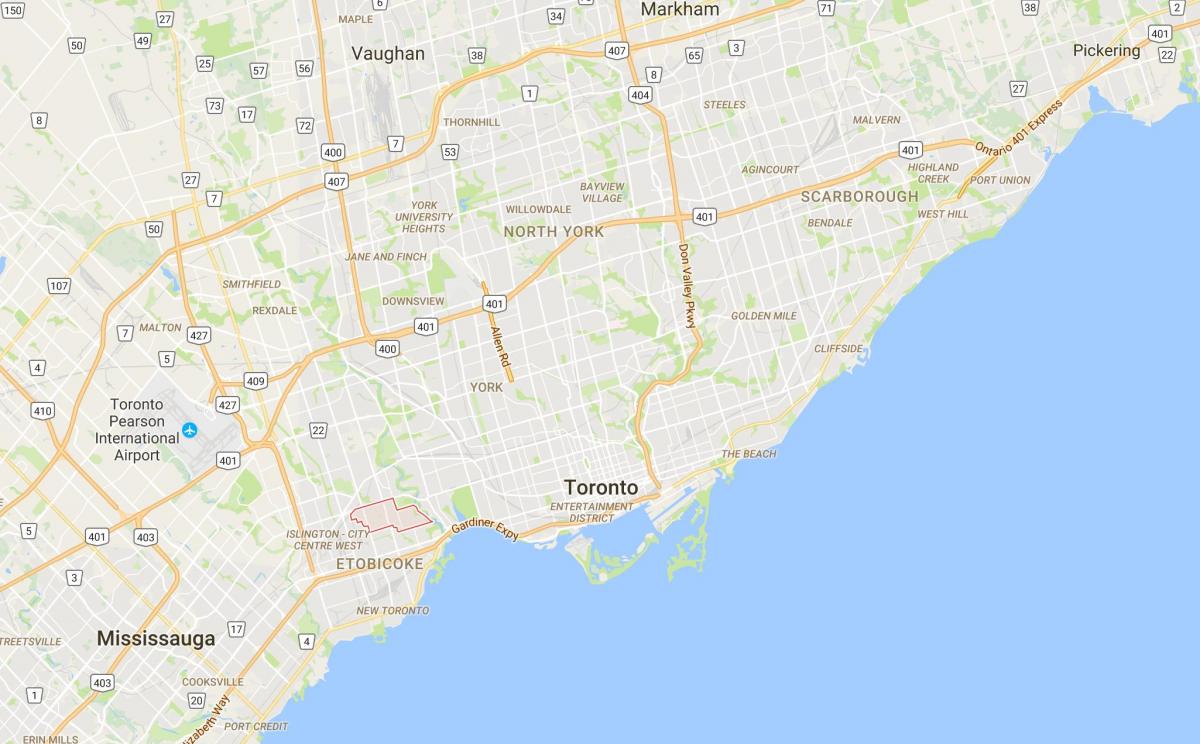Карта Sunnylea район Торонто