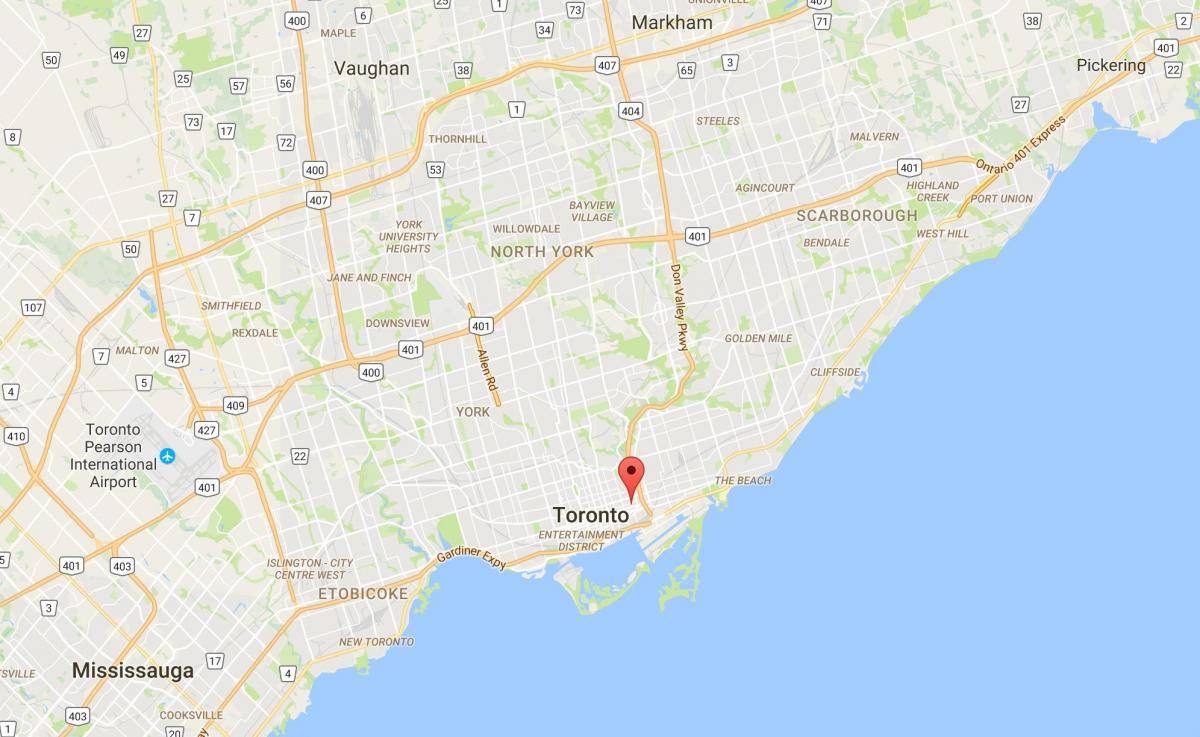 Карта Trefann судового району Торонто
