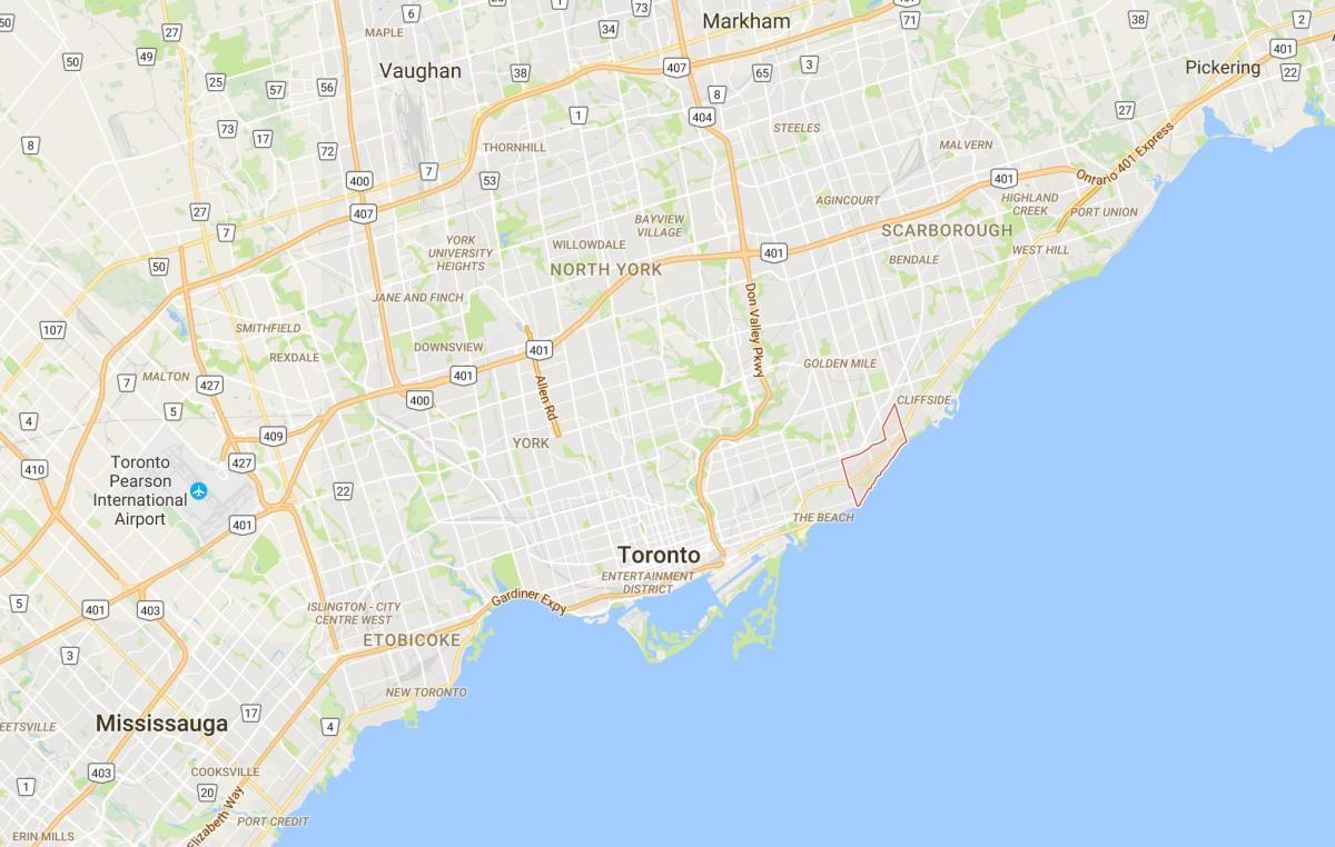 Карта берези обриву район Торонто