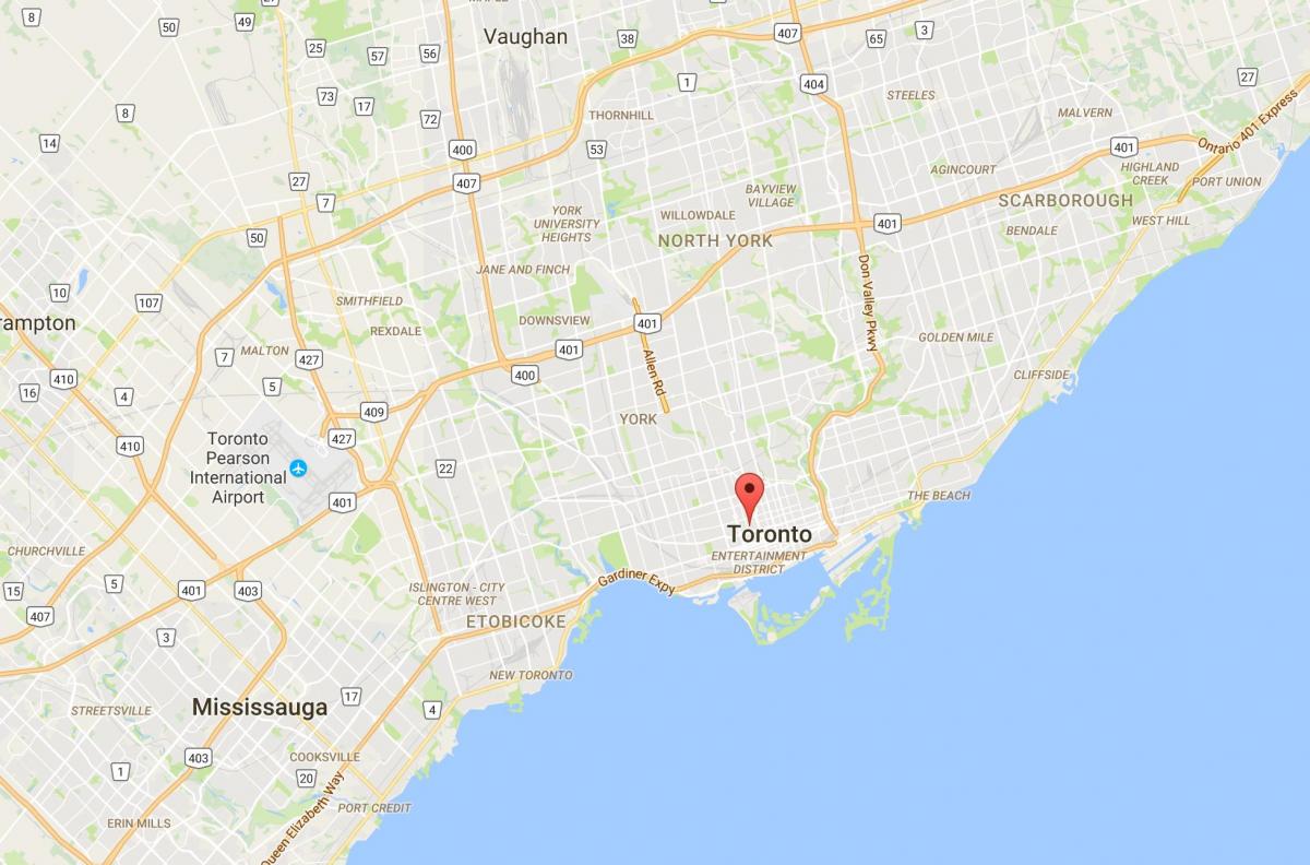 Карта Болдуін районі Торонто