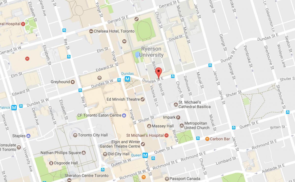 Карта-Бонд-стріт в Торонто