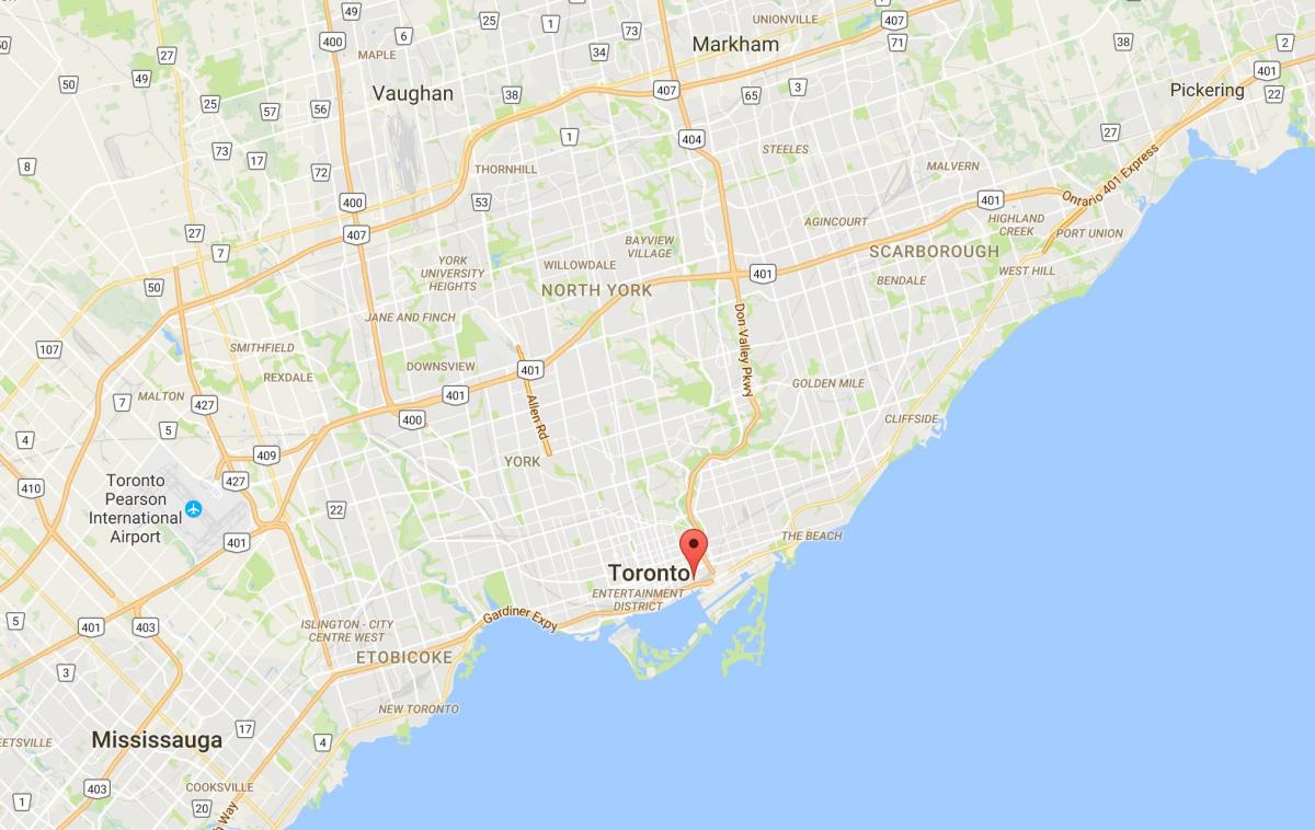 Карта Винокурні районі Торонто