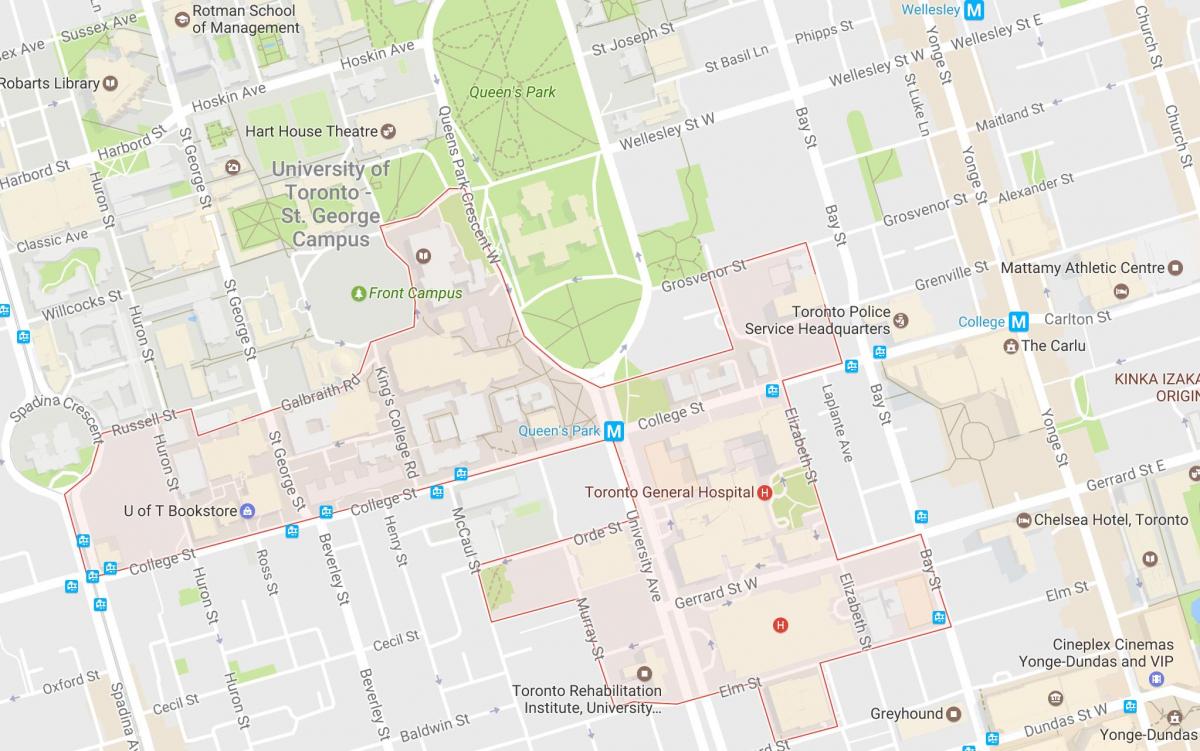 Карта відкриттів район районі Торонто