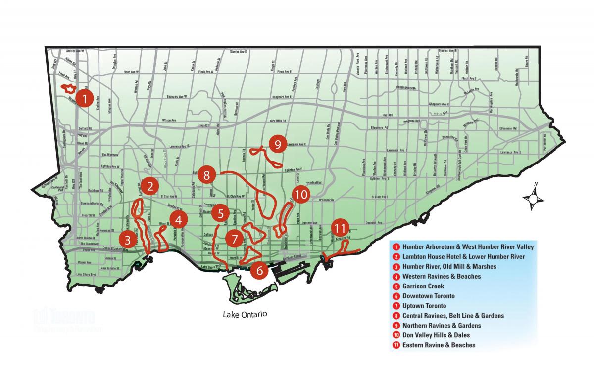 Карта відкриттів ходьби Торонто