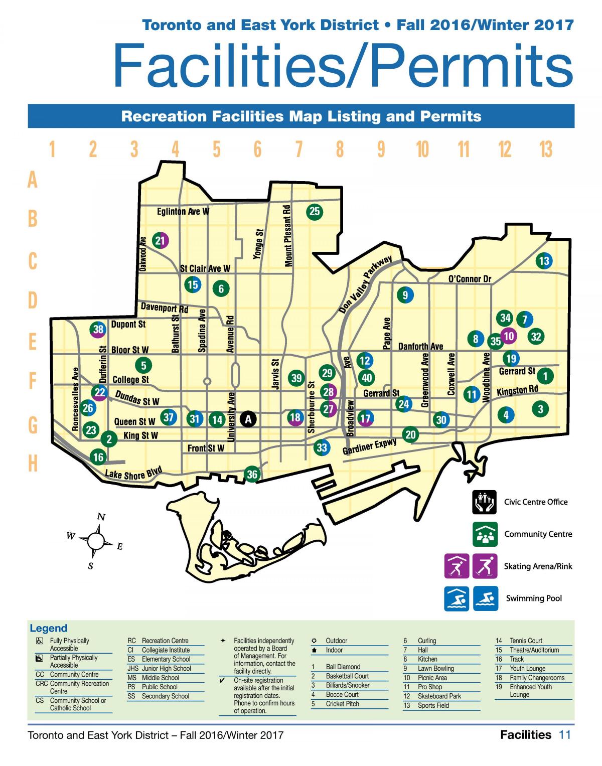 Карта відпочинку в Торонто