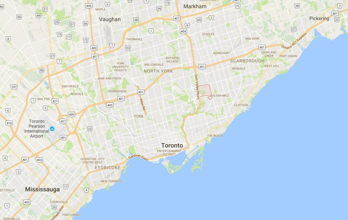 Карта Вікторії районі Торонто