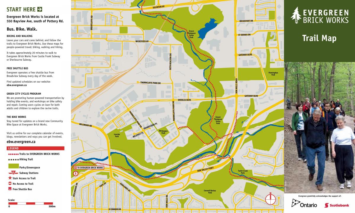 Карта вічнозелені цегляний Торонто