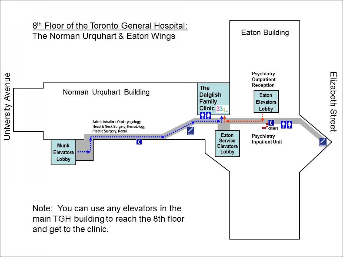 Карта госпіталь 8-й поверх Торонто