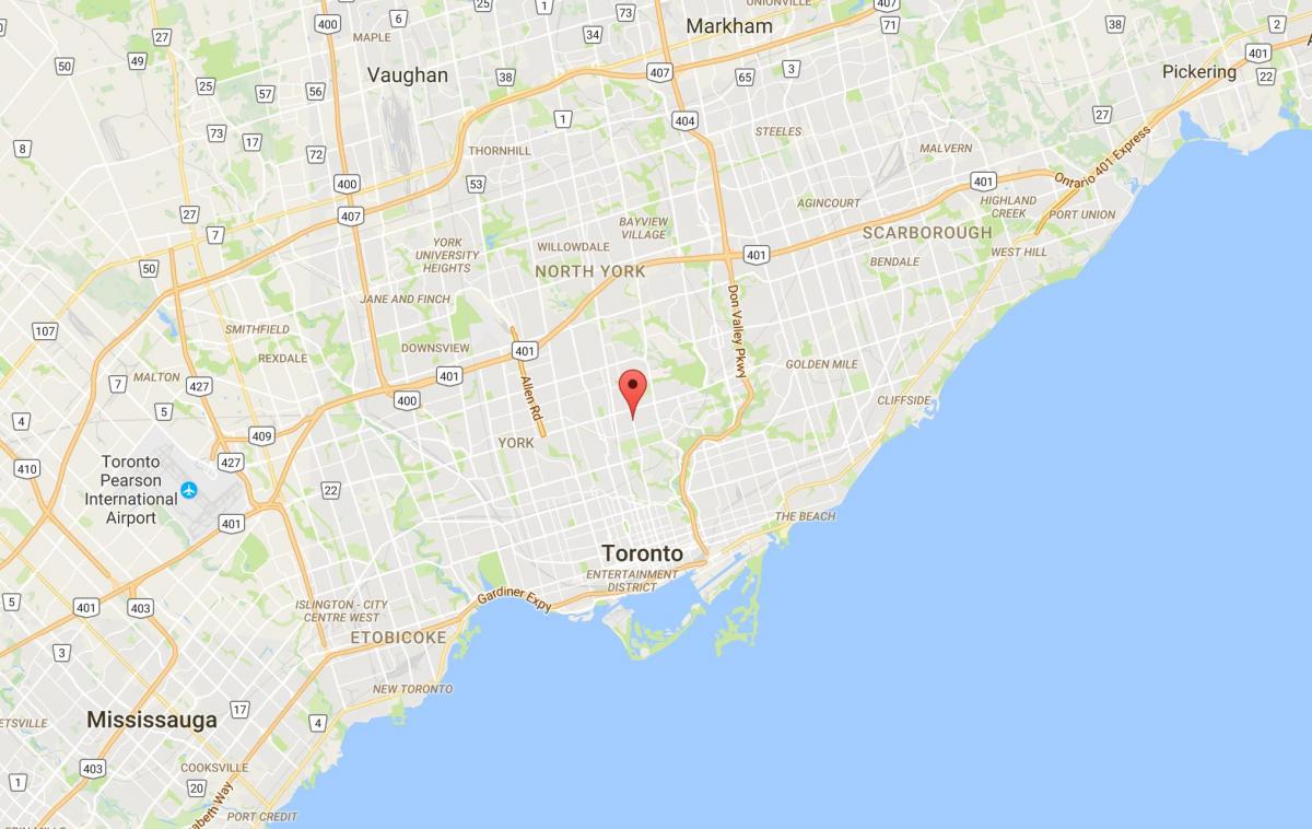 Карта Дависвилль районі Торонто