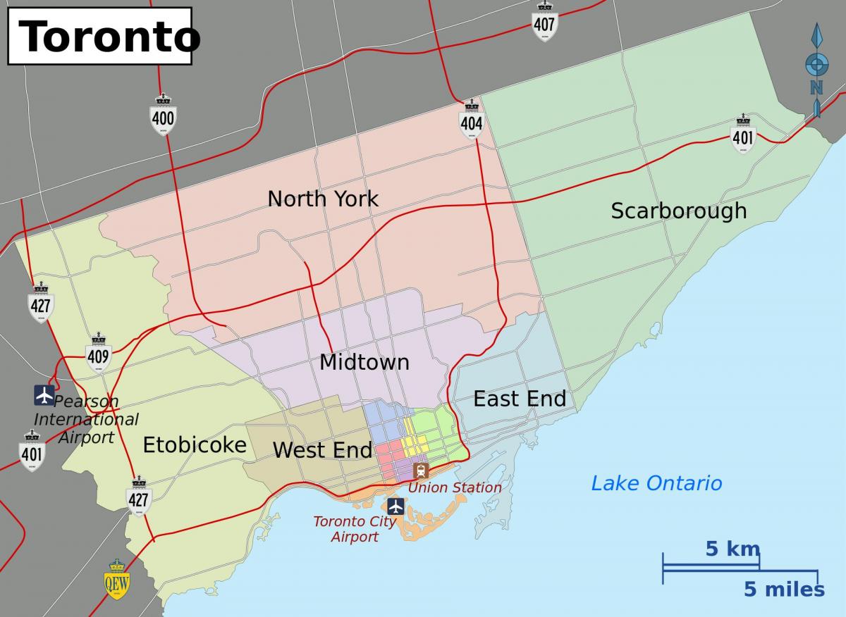 Карта міста Торонто 