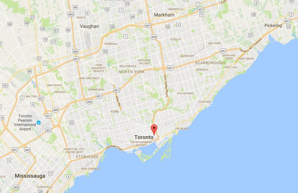 Карта міста корктаун район Торонто
