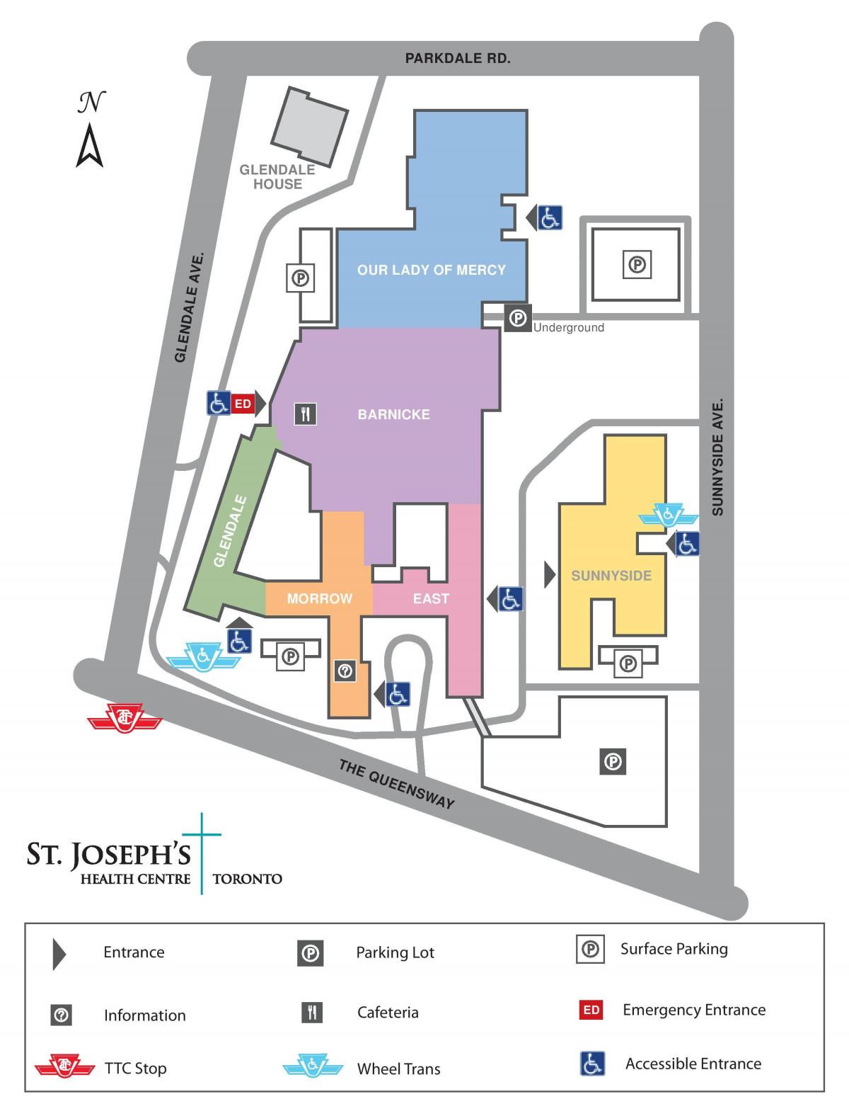 Карта Святого Йосипа медичний центр Торонто