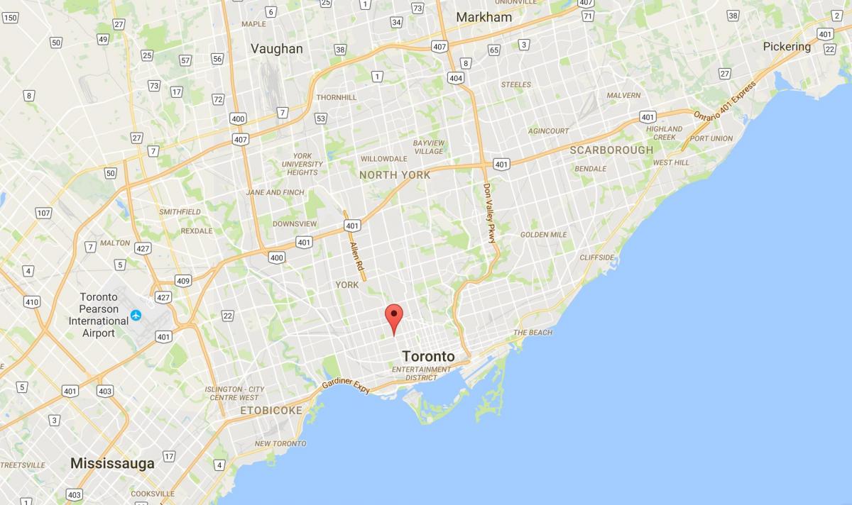Карта Мирвиса районі Торонто