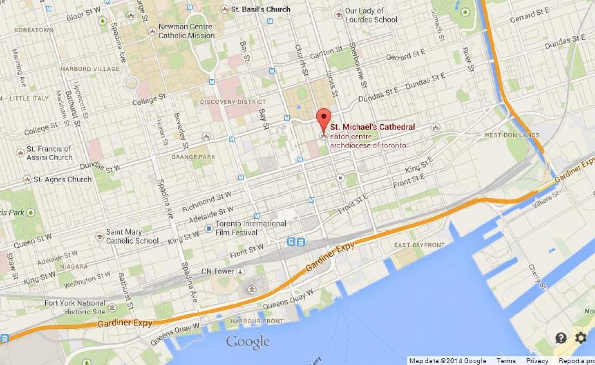 Карта Михайлівський золотоверхий монастир Торонто огляд