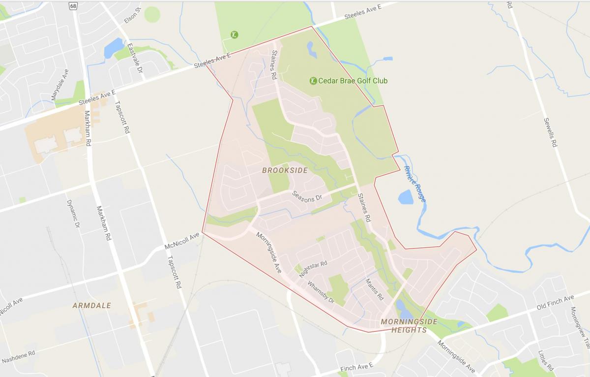 Карта Морнингсайд Хайтс районі Торонто