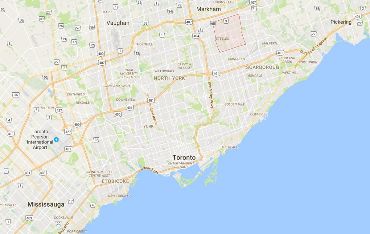 Карта Міллікен район Торонто