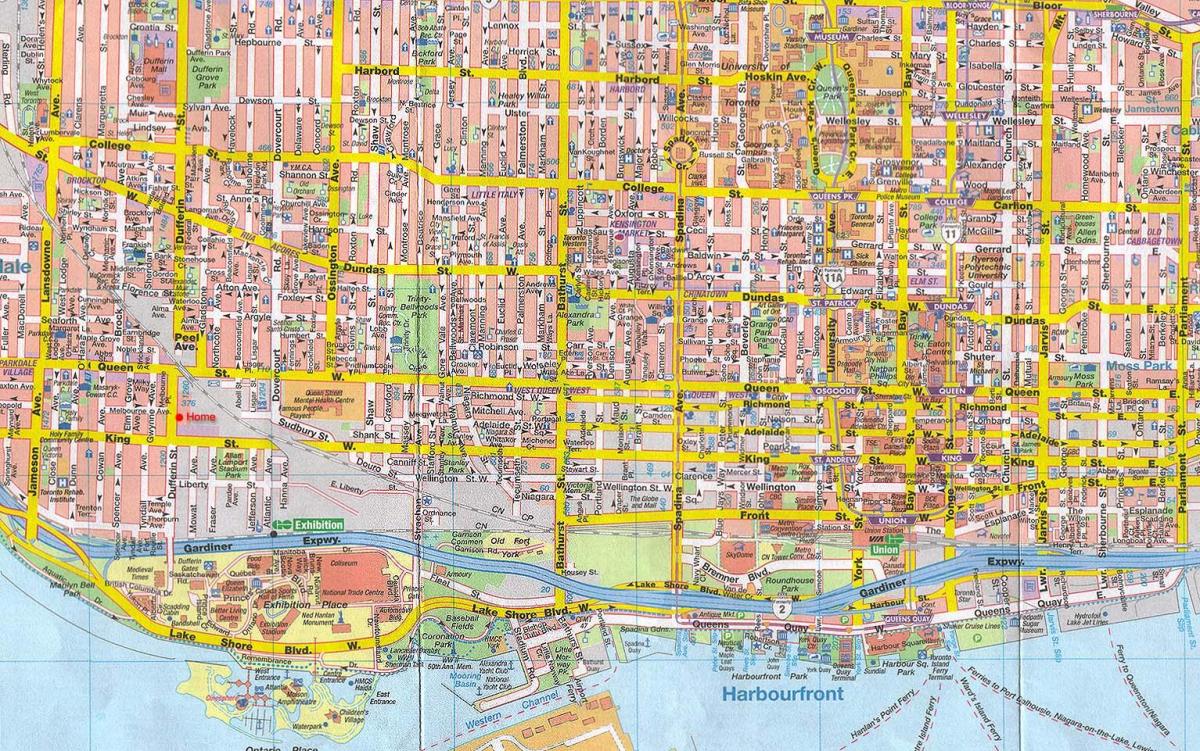 Карта міста Торонто Канада