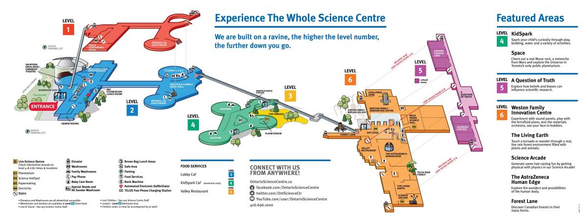 Карта науковий центр Онтаріо 