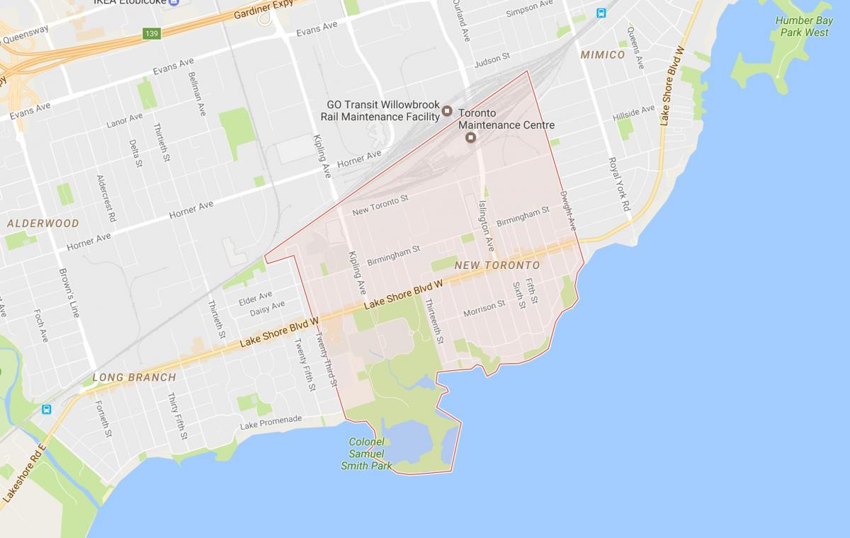 Карта нового району Торонто
