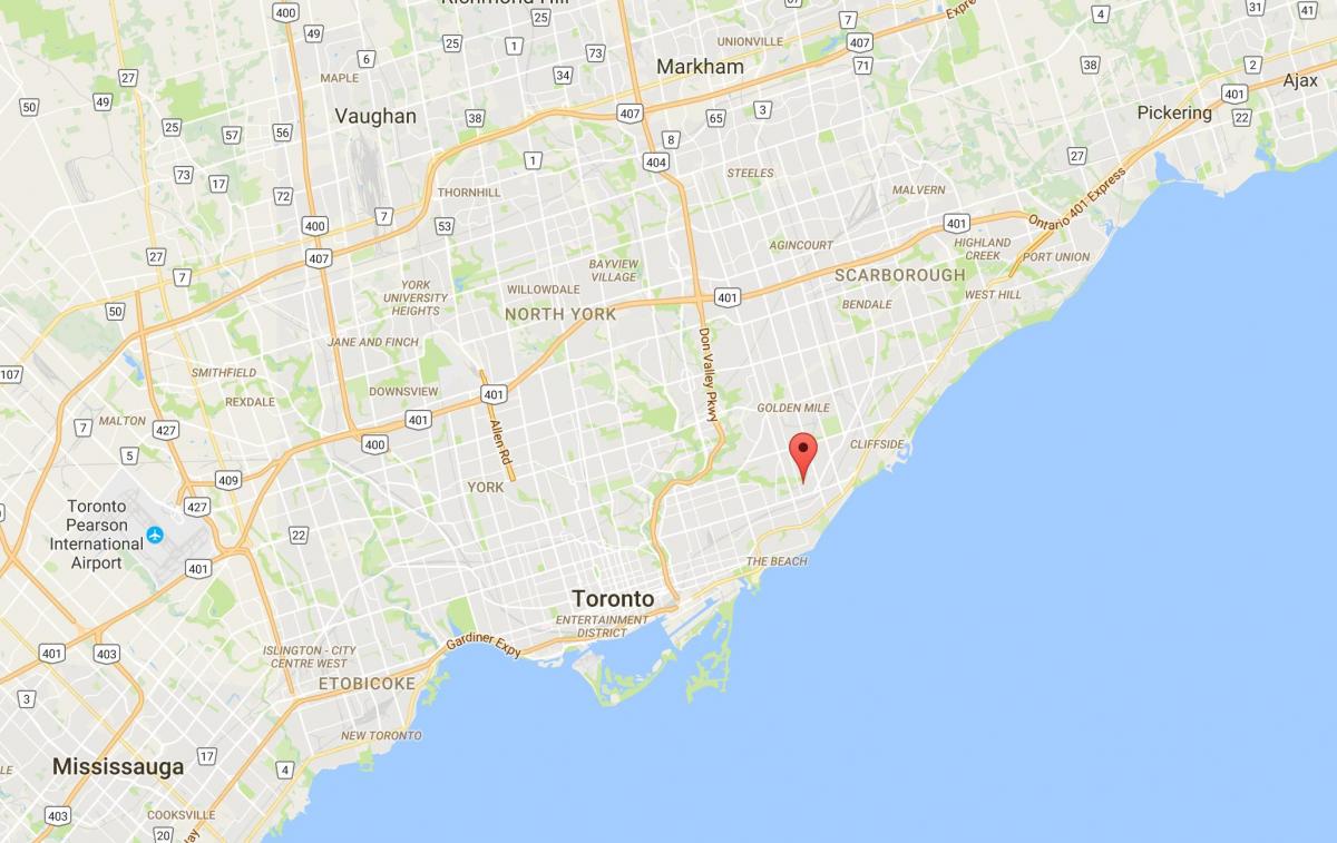 Карту Окриджа район Торонто