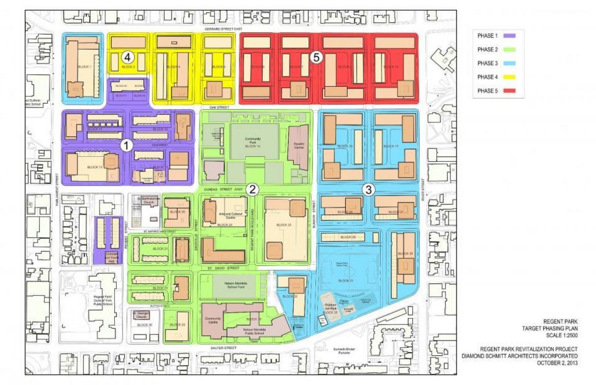 Мапа плану Відродження Риджентс-Парк Торонто