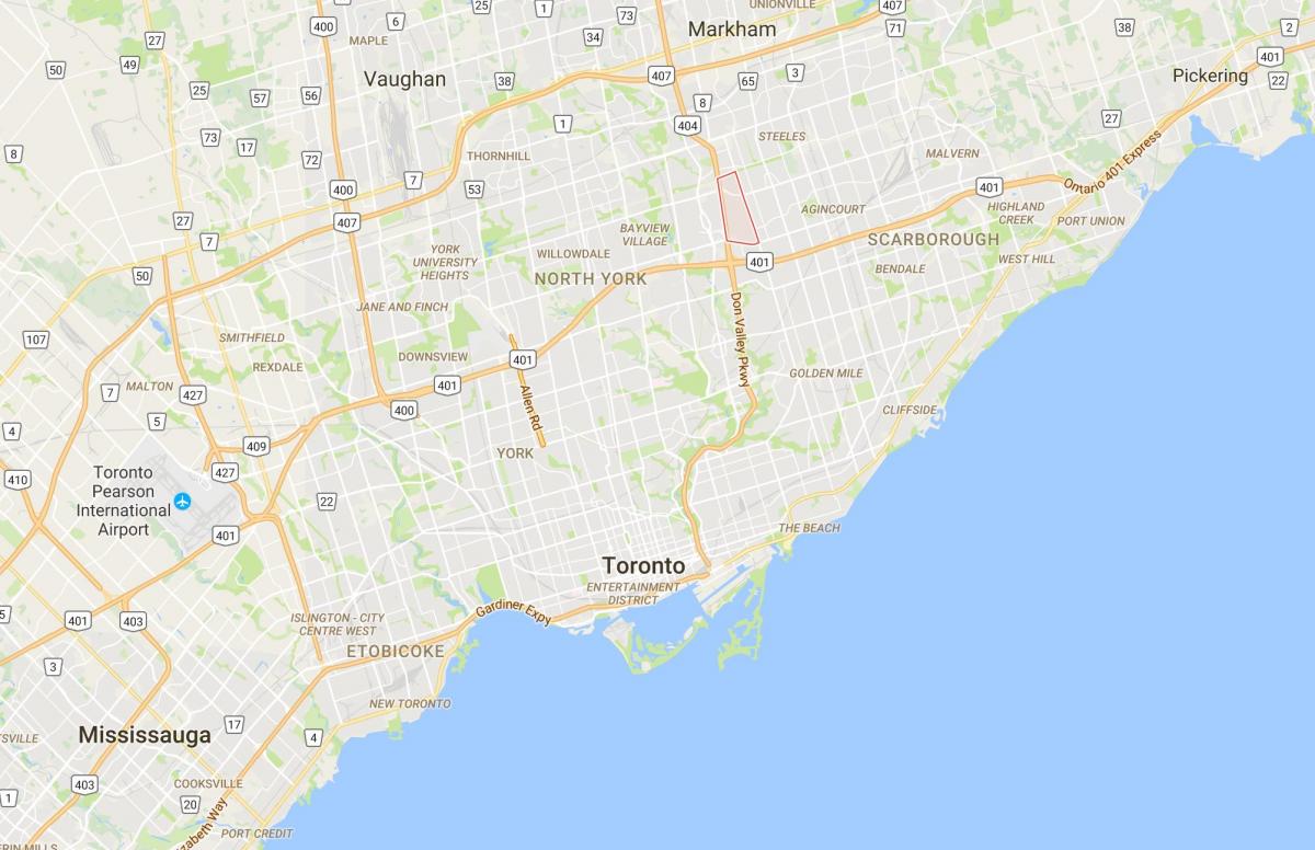 Карта гарний район Торонто
