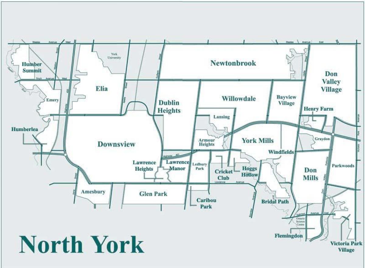 Карта Норт-Йорк
