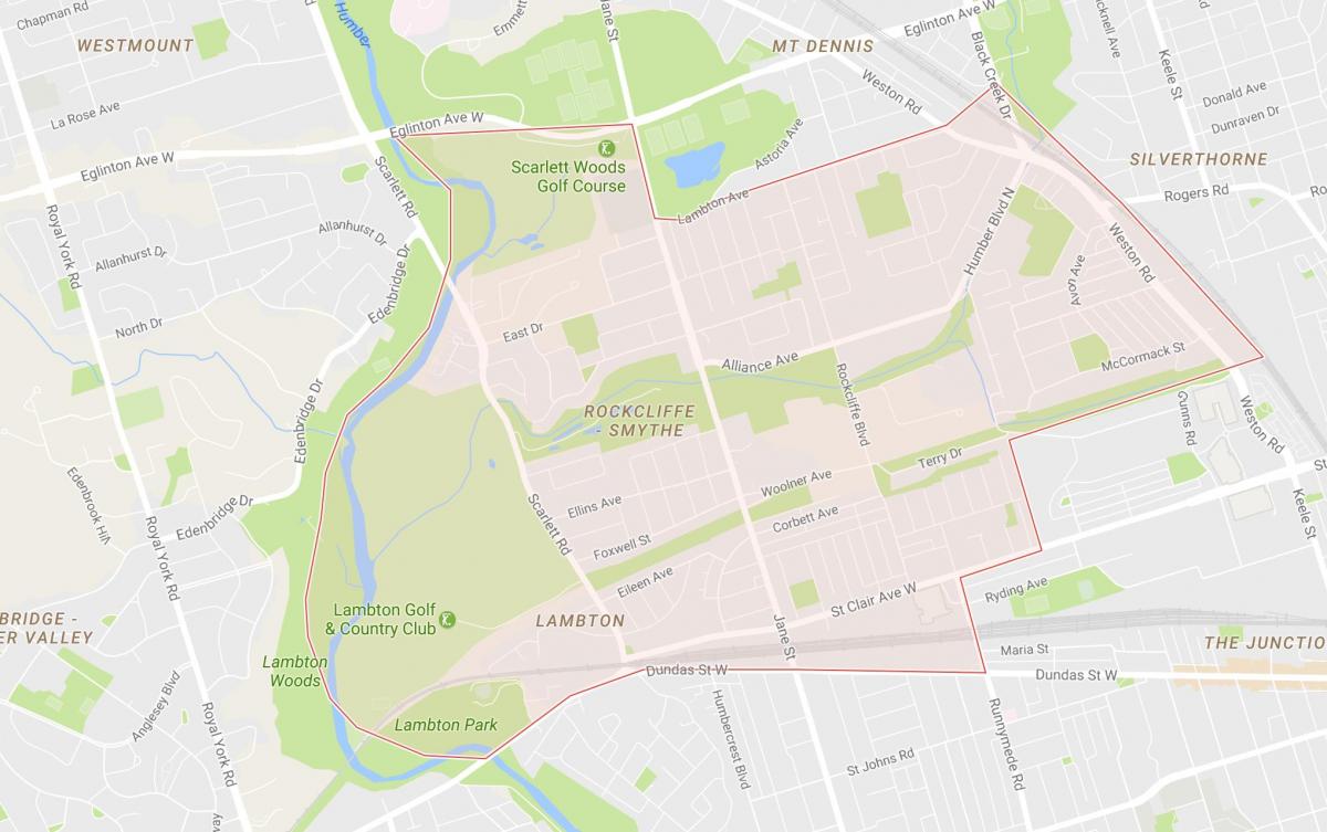 Карта Рокклифф–Сміт районі Торонто