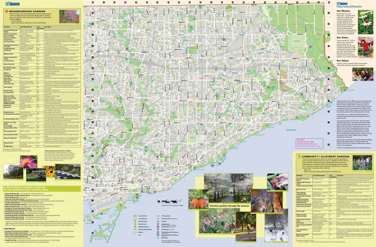Карта сади Торонто Іст