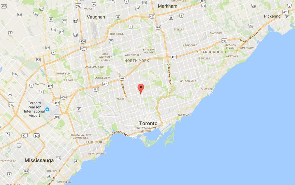 Карта Чаплін маєтку район Торонто