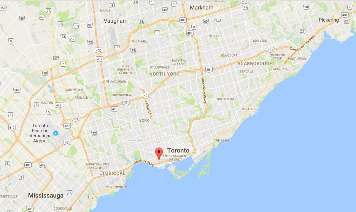 Карта Ліберті районі Торонто