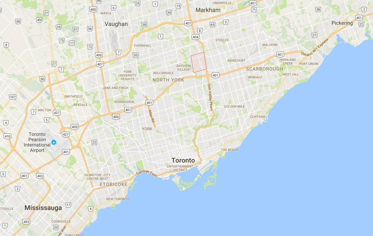 Карта не село Долина район Торонто