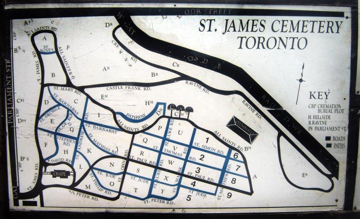 Карту Сент-Джеймс кладовищі
