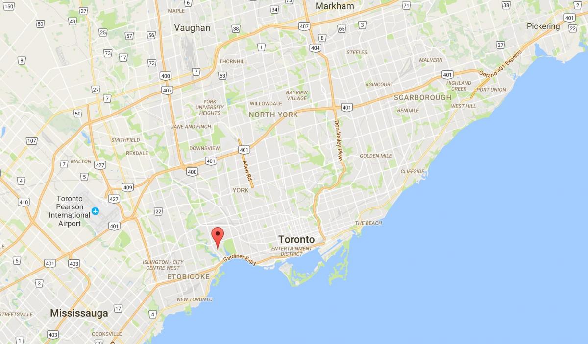 Карта Суонсі район Торонто