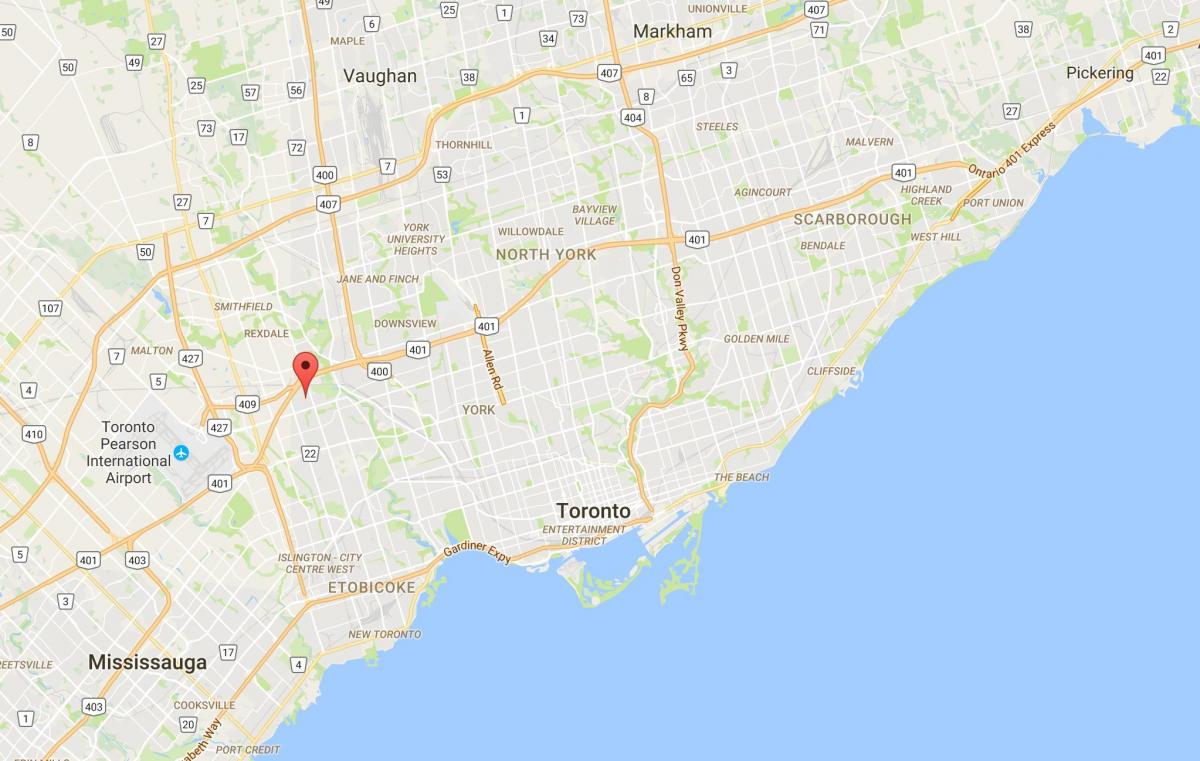 Карту в kingsview районі Торонто