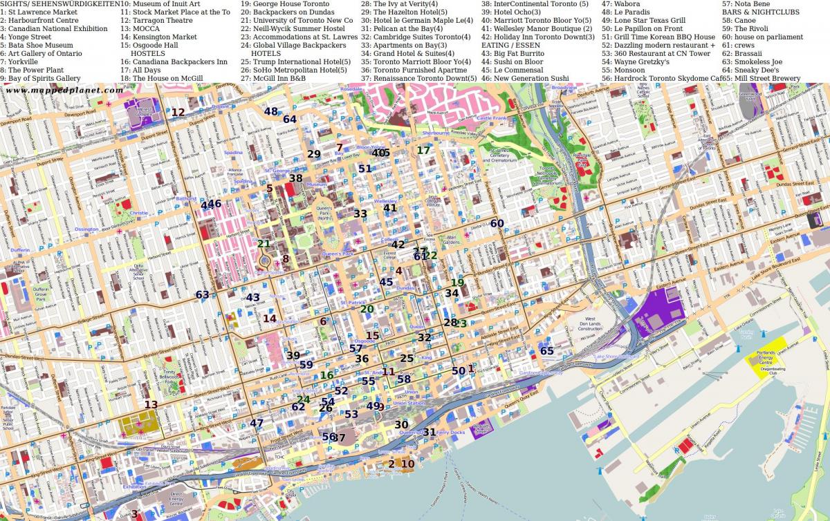 Карта пам'ятки Торонто