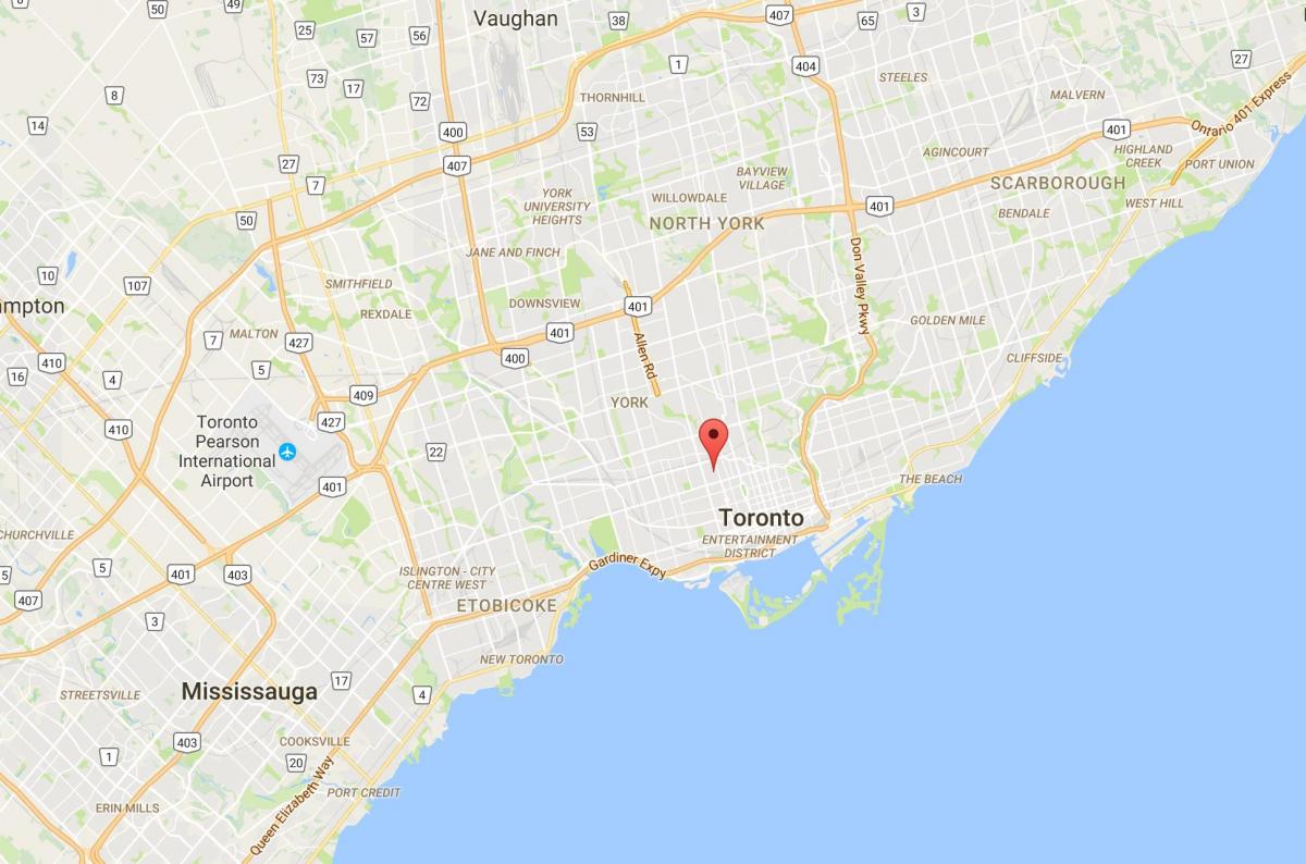 Карта додатку район Торонто
