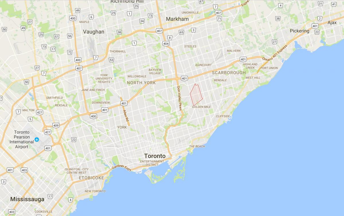 Карта Уексфорд район Торонто