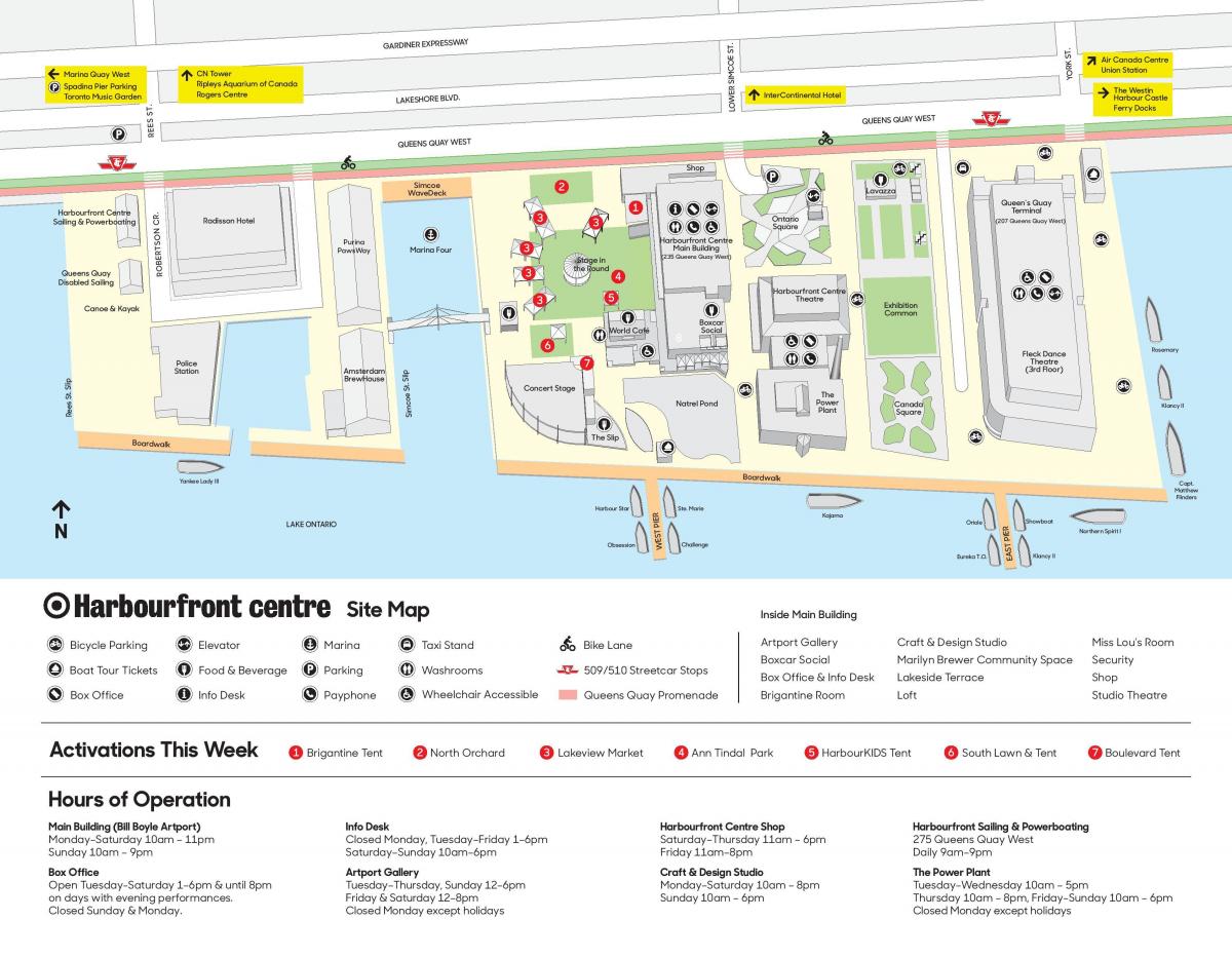 Карта Харборфронт центр парковка