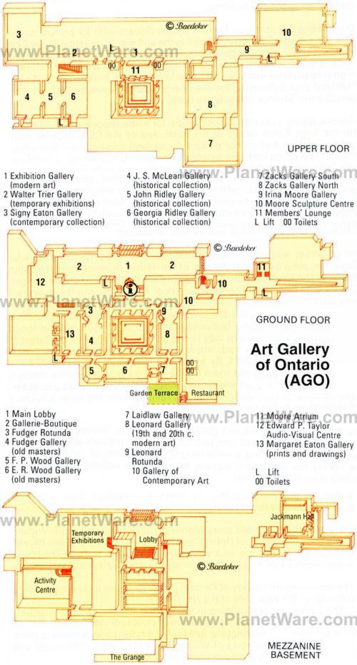 Карта художня галерея Онтаріо