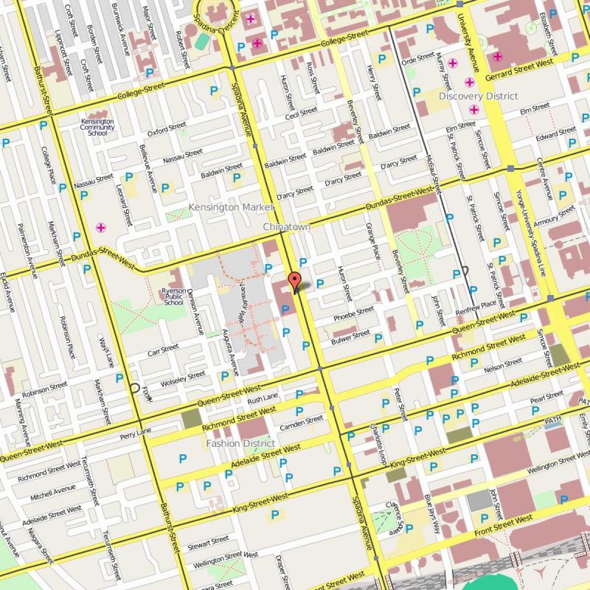 Карта Чайнатаун Торонто