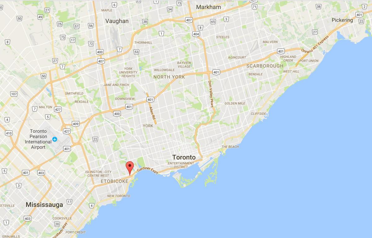 Карту в stonegate-Квинсвей район Торонто