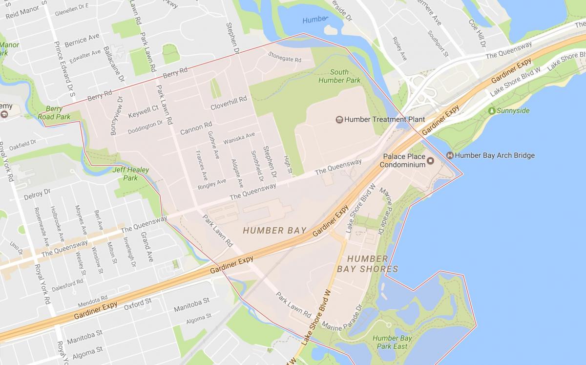 Карту в stonegate-Квинсвей районі районі Торонто