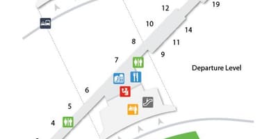 Карта Буффало Ніагара, рівень вильоту 