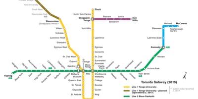 Карта метро Торонто