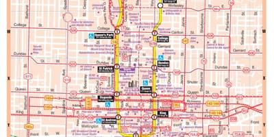 Карта станції метро міста Торонто