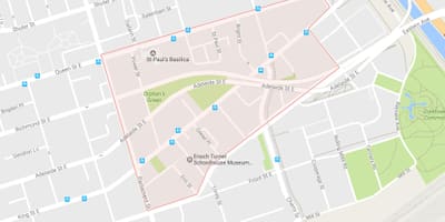 Карта міста корктаун районі Торонто