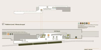 Карта станції Union антресолі