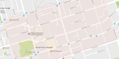 Карта Старого міста в районі Торонто